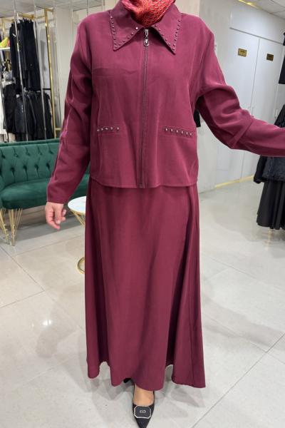 FERMUARLI MONTANA ETEKLİ TAKIM Bordo