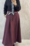 FULAR KUŞAK ETEK Bordo