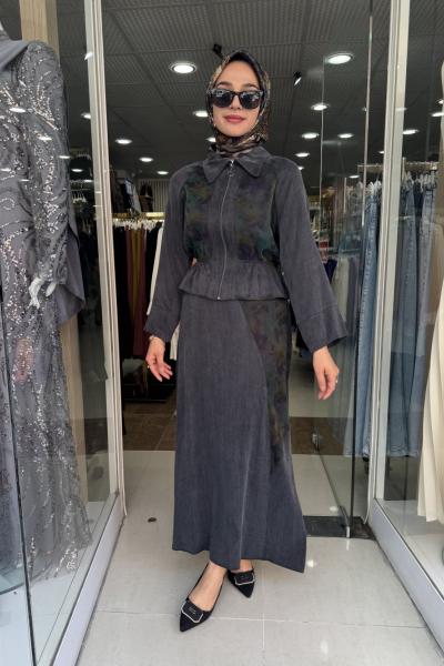 İPEK KUPRA ETEKLİ TAKIM Andrasit