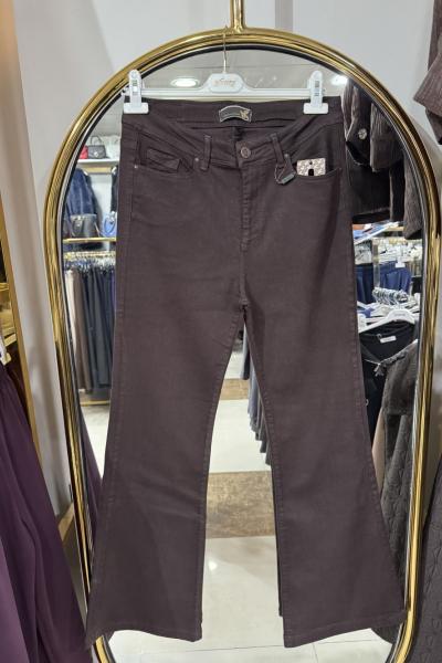 İSPANYOL PAÇA KOT PANTOLON Acı Kahve