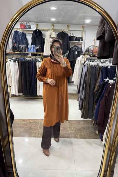 KADİFE TUNİK oranj