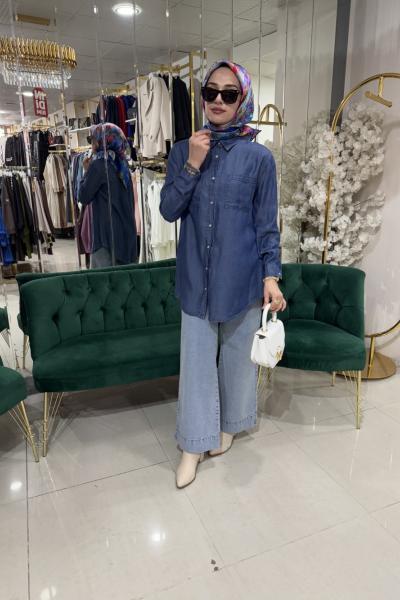 KOYU RENK KOT TUNİK Lacivert