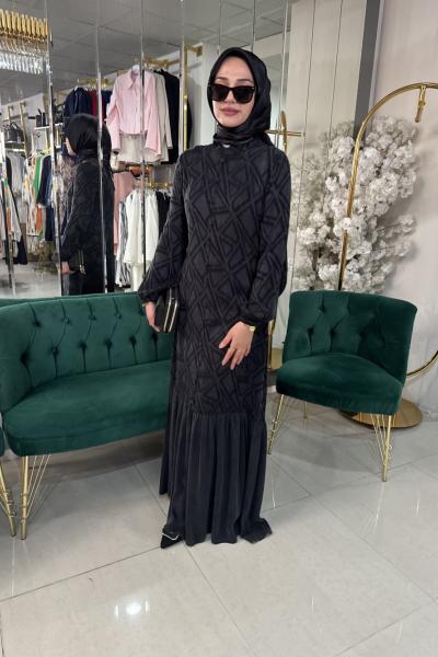 KUPRA KUMAŞ ELBİSE Siyah