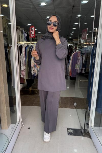 LAZER KESİM OYSHO TAKIM Antrasit