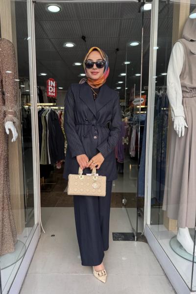 LİDYA PANTOLONLU TAKIM Lacivert