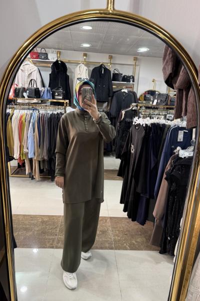 MODAL DÜĞMELİ TAKIM Yeşil