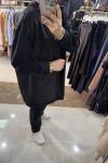 MODAL PELUŞ TUNİK TAKIM Siyah