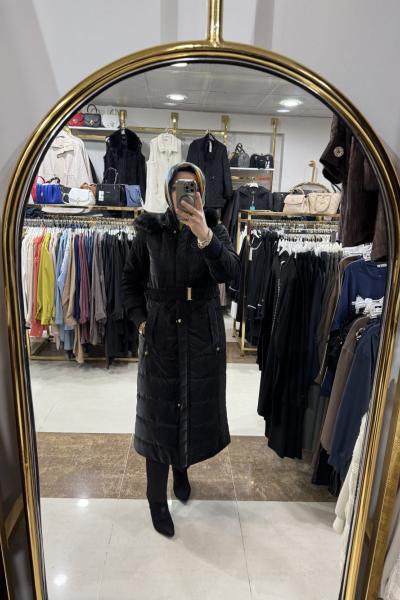 NOVA KUMAŞ ŞİŞME MONT Siyah