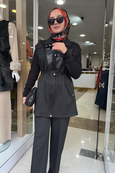 2524352 SATÜRN KESİM YELEK ESSWAAP Siyah
