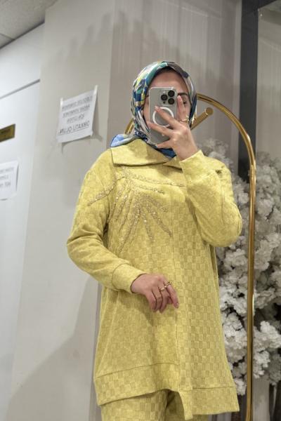 triko takım Yağ Yeşili