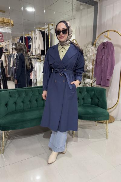 VESPA LACİVERT TRENÇ Lacivert