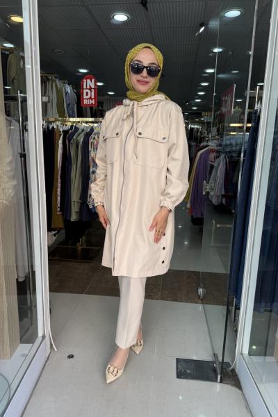 YANI ÇITÇITLI TRENC Bej