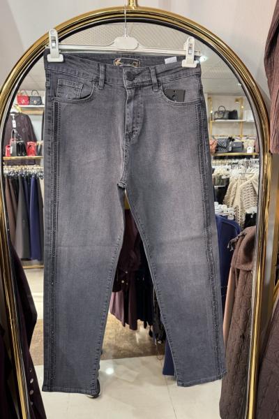 YANI TAŞLI MOM JEAN Antrasit