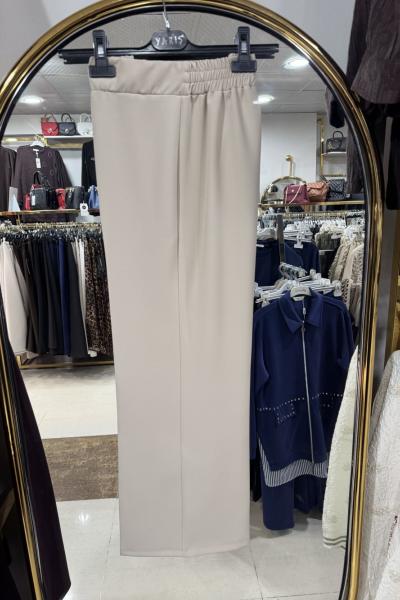 YARIŞ BİLEK BOY BOL PAÇA PANTOLON Bej