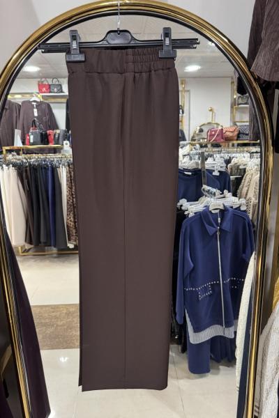 YARIŞ BİLEK BOY BOL PAÇA PANTOLON Acı Kahve