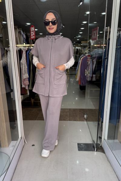 YELEKLİ OYSHO TAKIM Gri