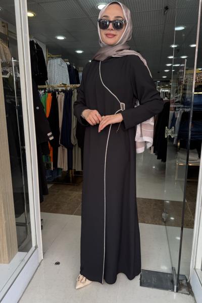 YILDIZ ELBİSE TAŞLI Siyah