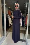 TAŞLI ABİYE JUKİ MODA Lacivert