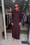 ROSE MERSERİZE UZUN KAP Bordo
