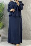 YELEKLİ ELBİSE  Lacivert