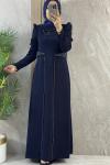 SİYAH TAŞ DESEN ABİYE Lacivert Marin