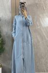  TENCEL FERACE BUZ MAVİSİ