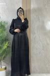 JANJAN SADE ABİYE ELİBİSE  Siyah