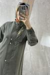 TENCEL TAŞLI FERMUARLI TAKIM Yeşil