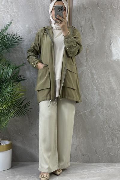 İNCE TENCEL PANTOLON Sarı
