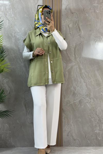 TENCEL YELEK Yeşil