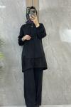 MODAL FİLELİ TAKIM Siyah