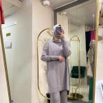 BNN3008 MERSERİZE TUNİK Gri