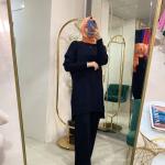 BNN3008 MERSERİZE TUNİK Siyah